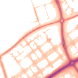 Daytime road noise heatmap for MK14 7DS