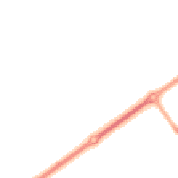 Night-time road noise heatmap for MK14 7ES