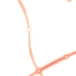 Night-time road noise heatmap for MK14 7LN