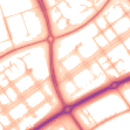 Daytime road noise heatmap for MK14 7LP