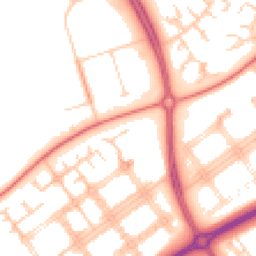 Daytime road noise heatmap for MK14 7NJ