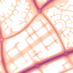 Daytime road noise heatmap for MK14 7PH
