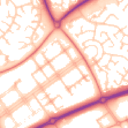 Daytime road noise heatmap for MK14 7PN