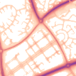 Daytime road noise heatmap for MK14 7PP