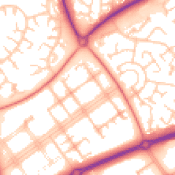 Daytime road noise heatmap for MK14 7PW