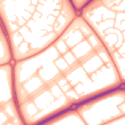Daytime road noise heatmap for MK14 7QE