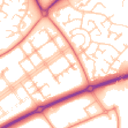 Daytime road noise heatmap for MK14 7RS