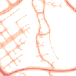Daytime road noise heatmap for MK15 0BJ