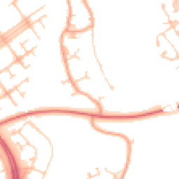 Daytime road noise heatmap for MK15 0BN