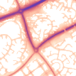 Daytime road noise heatmap for MK15 8AN
