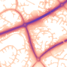 Daytime road noise heatmap for MK15 8AQ