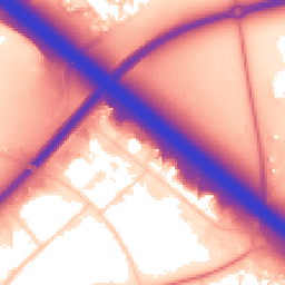 Daytime road noise heatmap for MK15 8BF