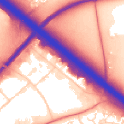 Daytime road noise heatmap for MK15 8HQ
