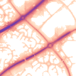 Daytime road noise heatmap for MK15 8PA