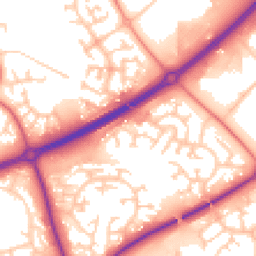 Daytime road noise heatmap for MK15 8PQ