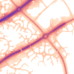 Daytime road noise heatmap for MK15 8PT