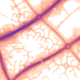 Daytime road noise heatmap for MK15 8PZ