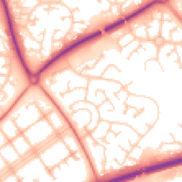 Daytime road noise heatmap for MK15 9AH
