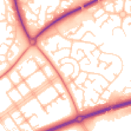 Daytime road noise heatmap for MK15 9AR