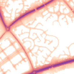 Daytime road noise heatmap for MK15 9AX