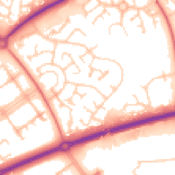 Daytime road noise heatmap for MK15 9BA