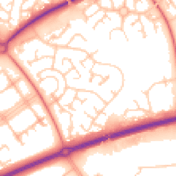 Daytime road noise heatmap for MK15 9BB