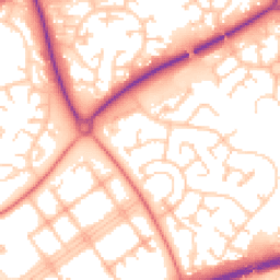 Daytime road noise heatmap for MK15 9BD
