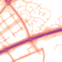 Daytime road noise heatmap for MK15 9BH