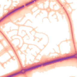 Daytime road noise heatmap for MK15 9BJ