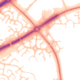 Daytime road noise heatmap for MK15 9DB