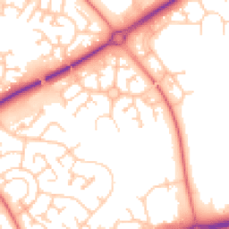 Daytime road noise heatmap for MK15 9DH