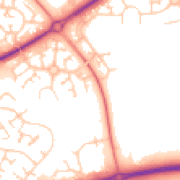 Daytime road noise heatmap for MK15 9DJ