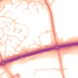 Daytime road noise heatmap for MK15 9EH