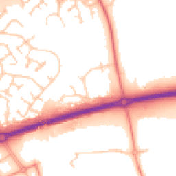 Daytime road noise heatmap for MK15 9EJ