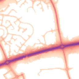 Daytime road noise heatmap for MK15 9EN