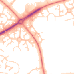 Daytime road noise heatmap for MK15 9EZ