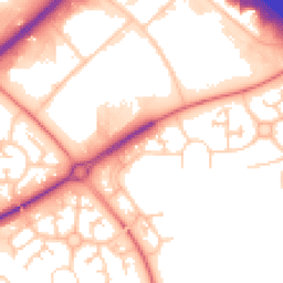 Daytime road noise heatmap for MK15 9HA