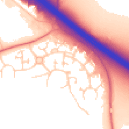 Daytime road noise heatmap for MK15 9HZ
