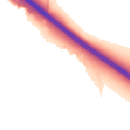 Night-time road noise heatmap for MK15 9LA