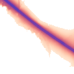 Night-time road noise heatmap for MK15 9LD