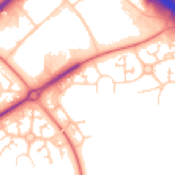 Daytime road noise heatmap for MK15 9LP