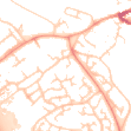 Daytime road noise heatmap for MK16 0AH