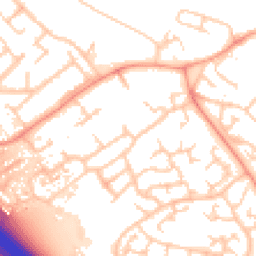 Daytime road noise heatmap for MK16 0AS