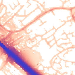 Daytime road noise heatmap for MK16 0AT