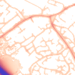Daytime road noise heatmap for MK16 0AW