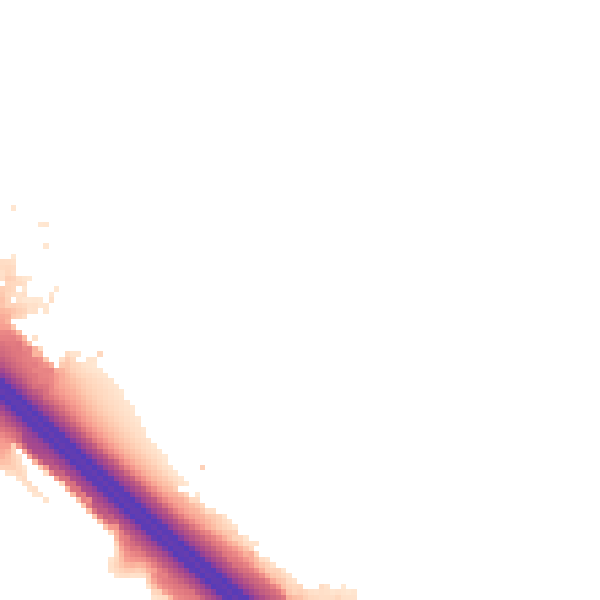 Night-time road noise heatmap for MK16 0BN