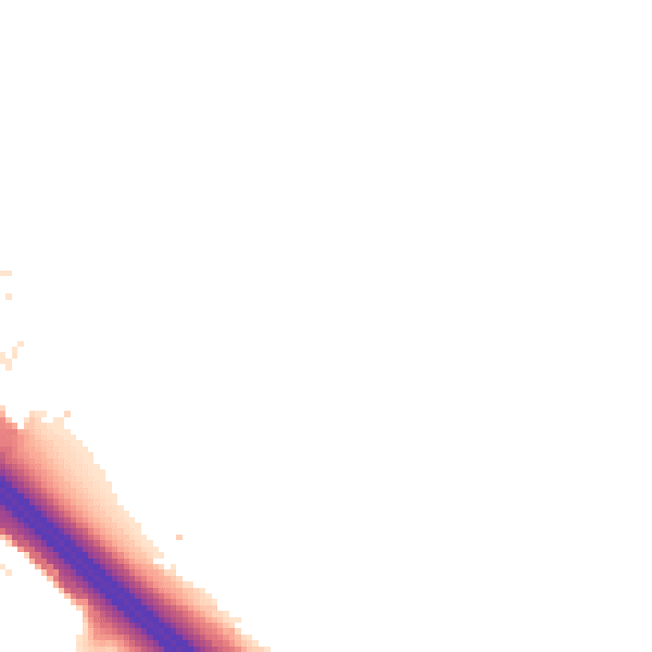 Night-time road noise heatmap for MK16 0BP