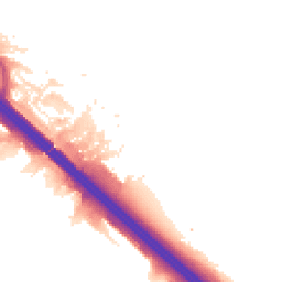 Night-time road noise heatmap for MK16 0DL