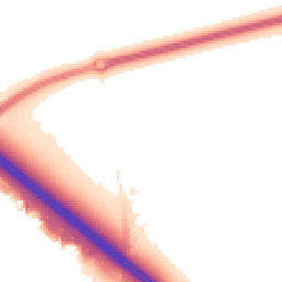 Night-time road noise heatmap for MK16 0FE