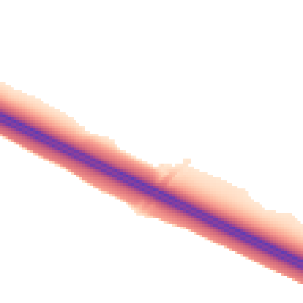 Night-time road noise heatmap for MK16 0FF